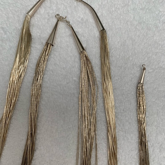 Sterling silver 925 set- 2 necklaces and a bracelet, great condition - Picture 4 of 6